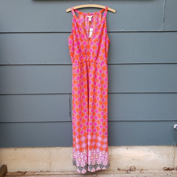 NWT Banana Republic Geometric Print Maxi Dress -12 - Picture 5 of 12
